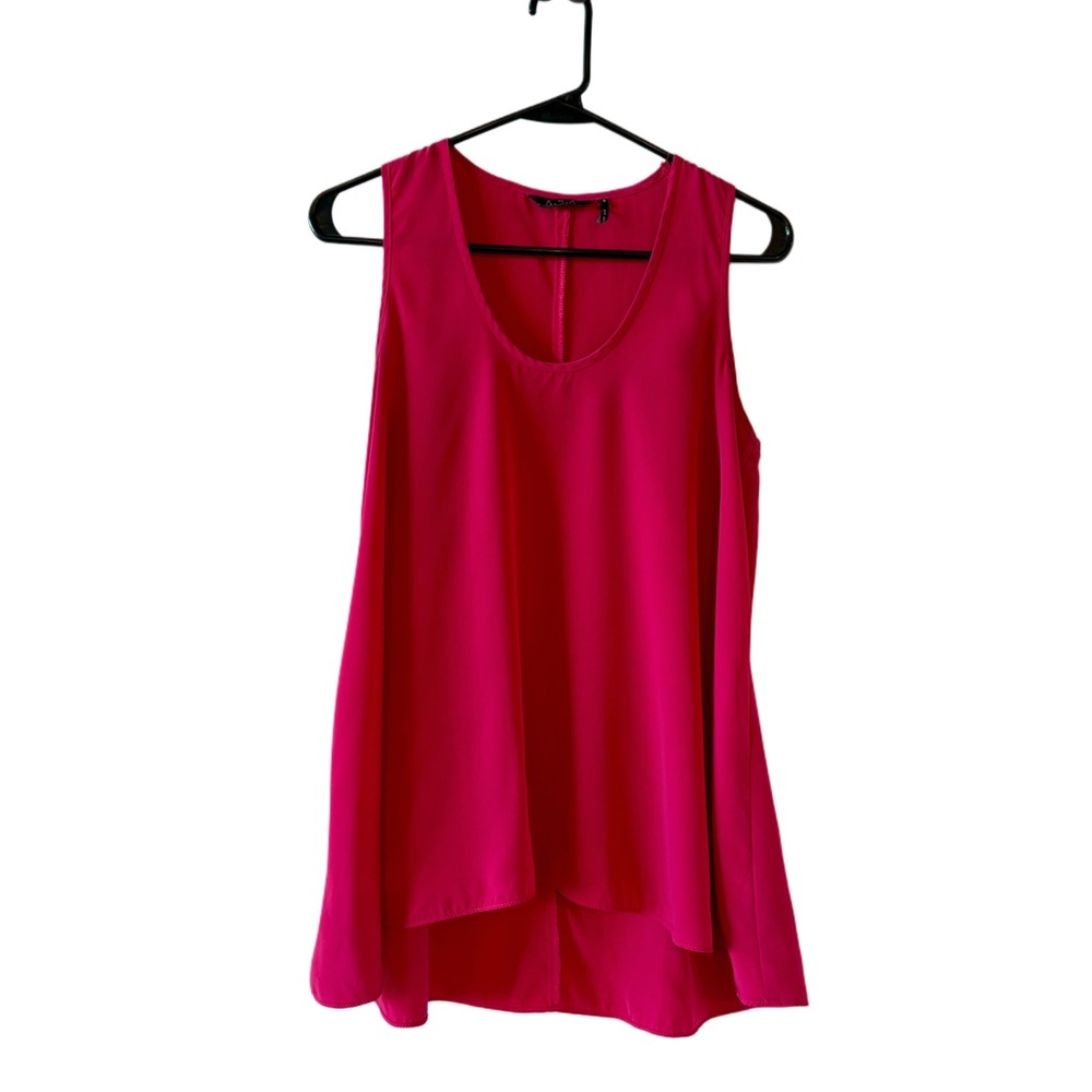 Zoa New York Fuchsia Sleeveless Hi-Lo Blouse
